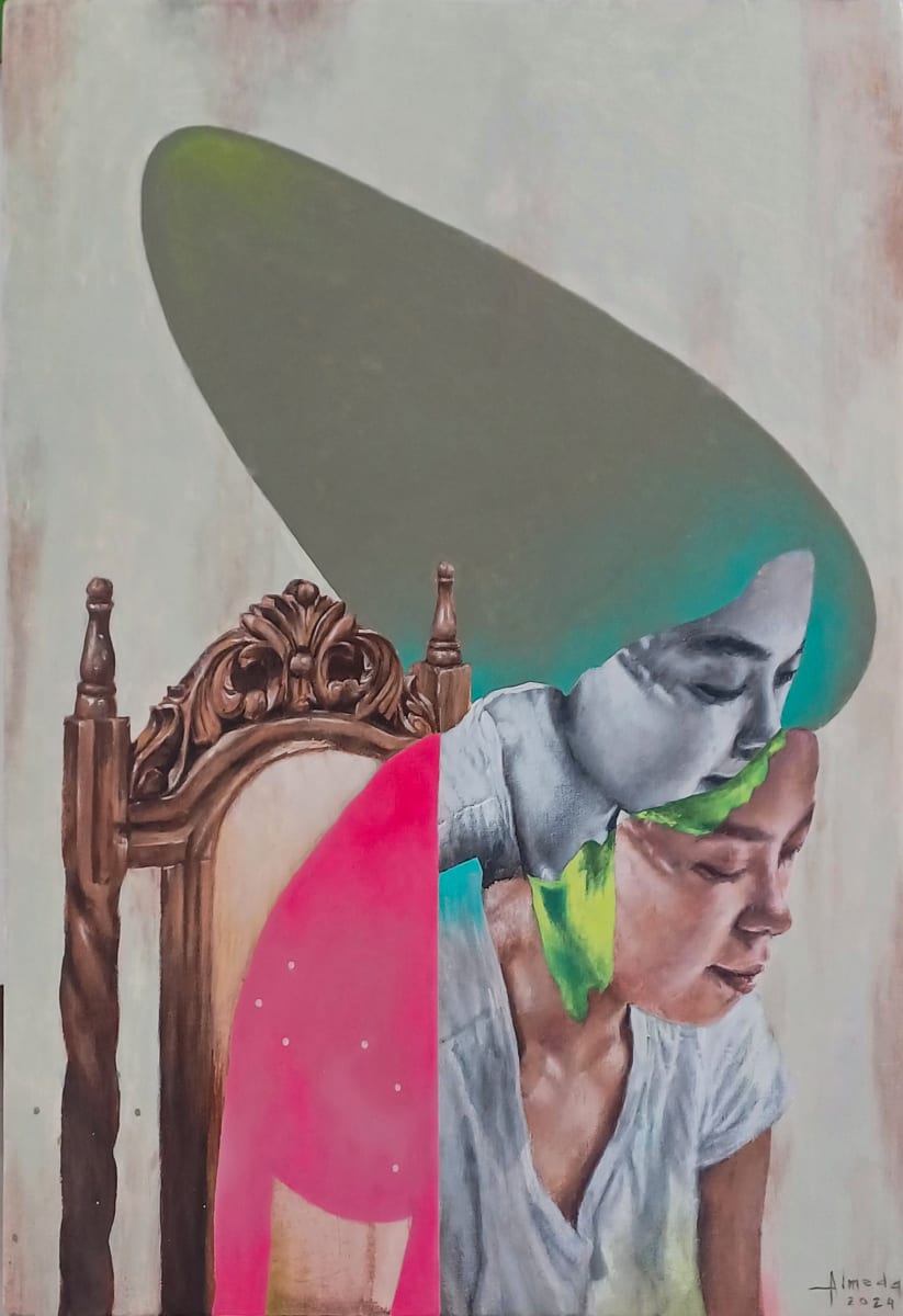 To sit under my sitting self by Densen Almeda 
