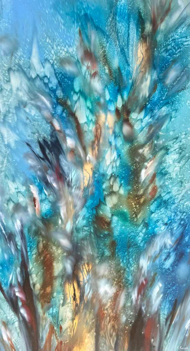 Blue Drops by Khrystyna Kozyuk 