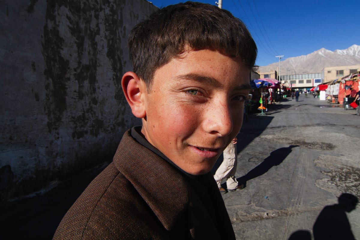 Xinjiang- Uyghur Boy with Shadow by Mimo Khair, Image 1.