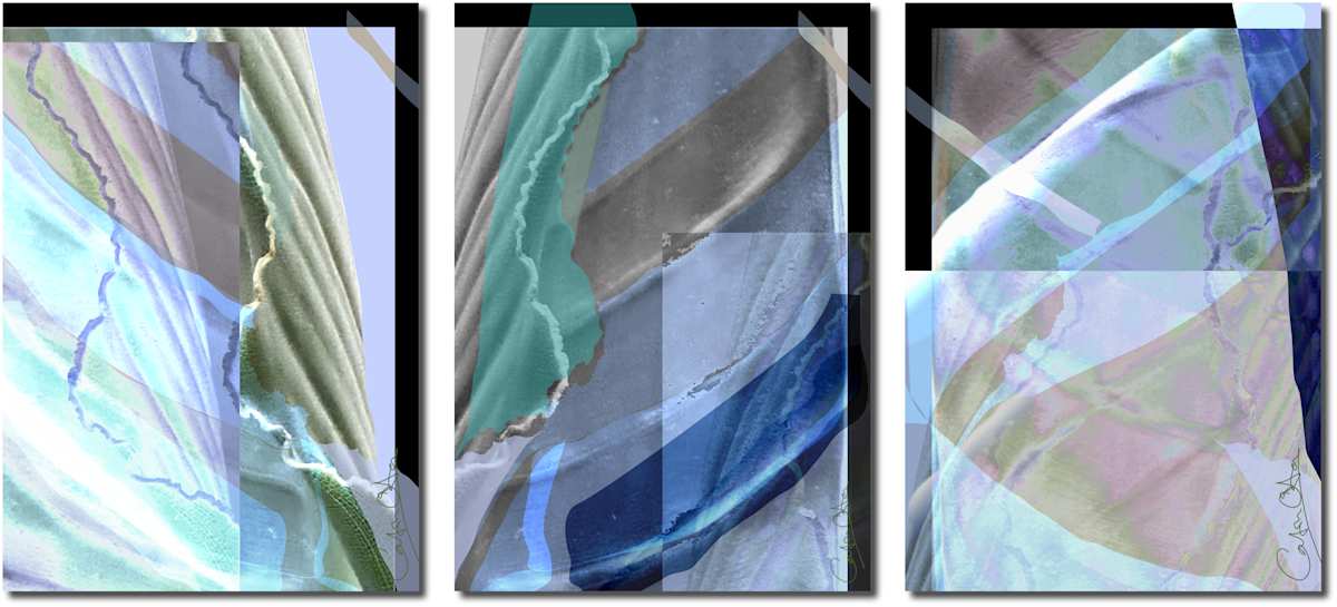 Ravilious Dreams Triptych Complete by Catrin O'Hara 