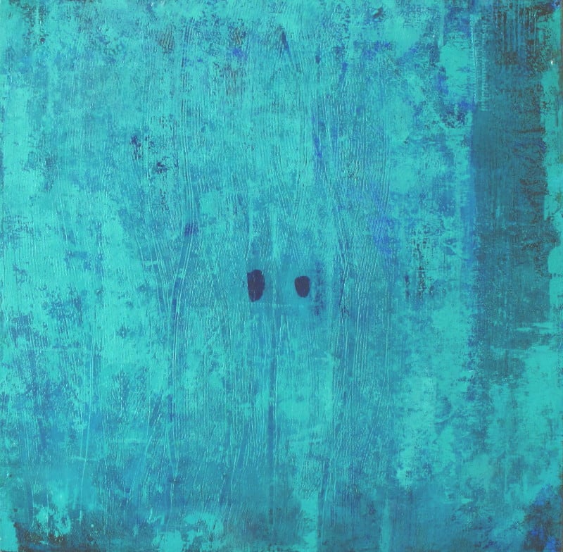 Plowed with holes by Maria Mimma Scarpini  Image: Oil and acrylic on canvas