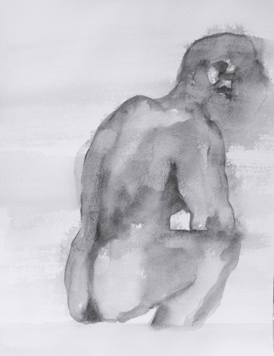 Longing by Maria Mimma Scarpini  Image: Watercolrs on paper,16"x12" after Goya, 2018