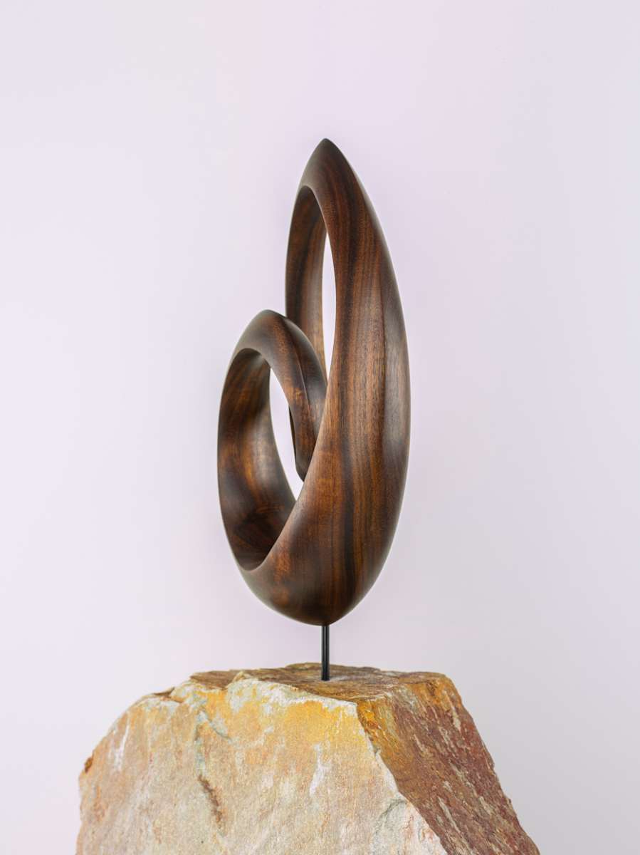 Möbius Meditations by Tania Hungerford-Gerth  Image: Hand carved in Gidgee from the Australian Desert