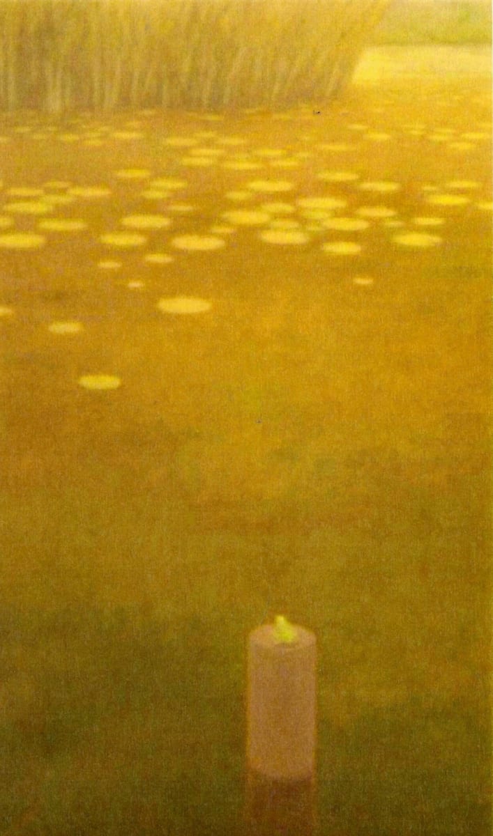 - sin titulo -  frog on tree stump by John Fraser, Image 1.