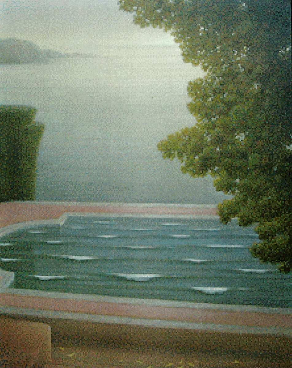 - sin titulo - Pool with waves by John Fraser 