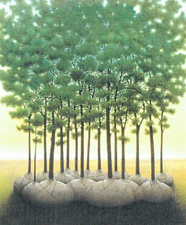 - sin titulo - wrapped in burlap by John Fraser 