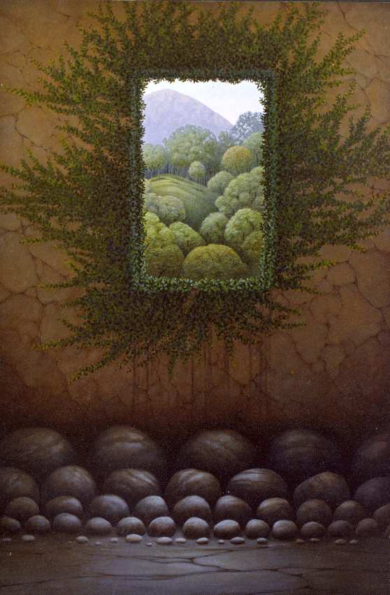 - sin titulo - stones and view by John Fraser 