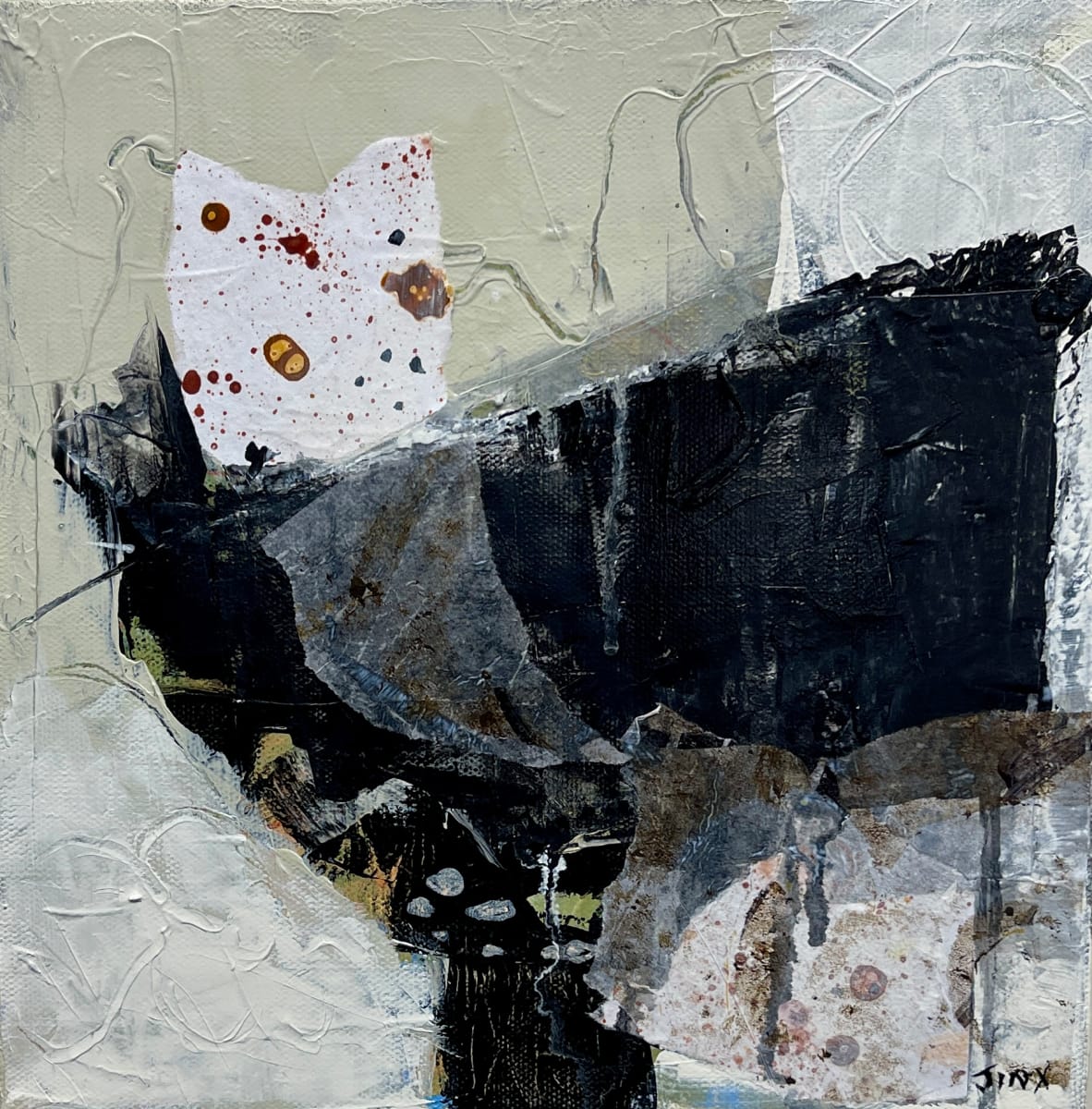 Cat in a vase by Jinx Constine 