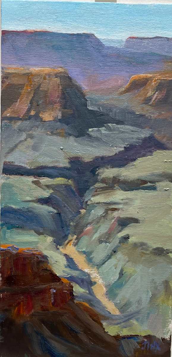 GC, Split Canyon by Jinx Constine  Image: sold at Shore Dog during Grand Canyon show, fall. 2024 to Mary Beth Nolan
