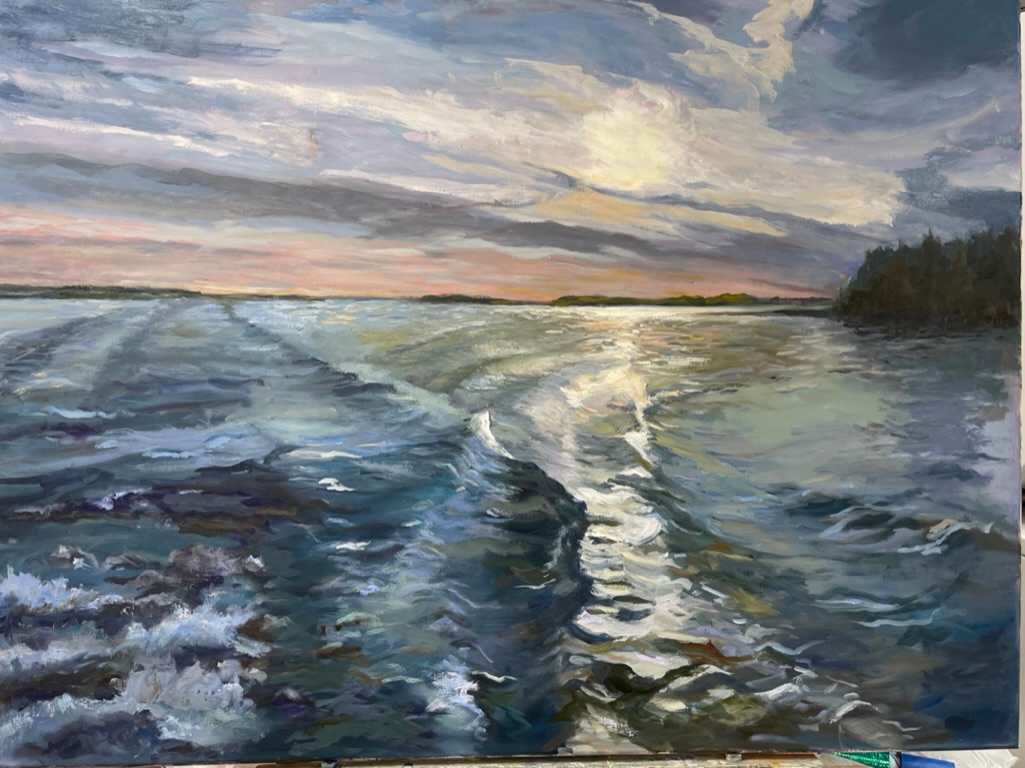 Going Home from Monhegan by Jennifer M Constine 