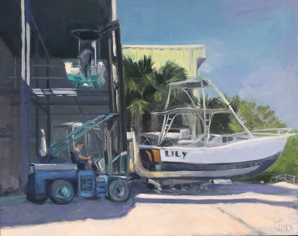 Gasparill Boat garage by Jinx Constine 