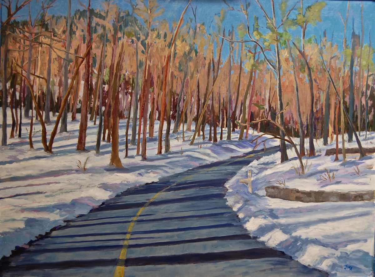 Rodes Valley Drive in the Snow by Jinx Constine 
