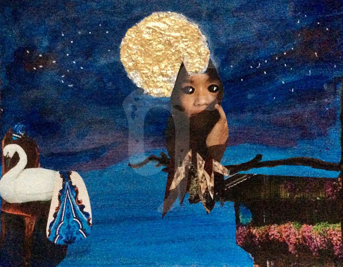 Moon_Talk-11x14 inch by Indigene Theresa Gaskin 