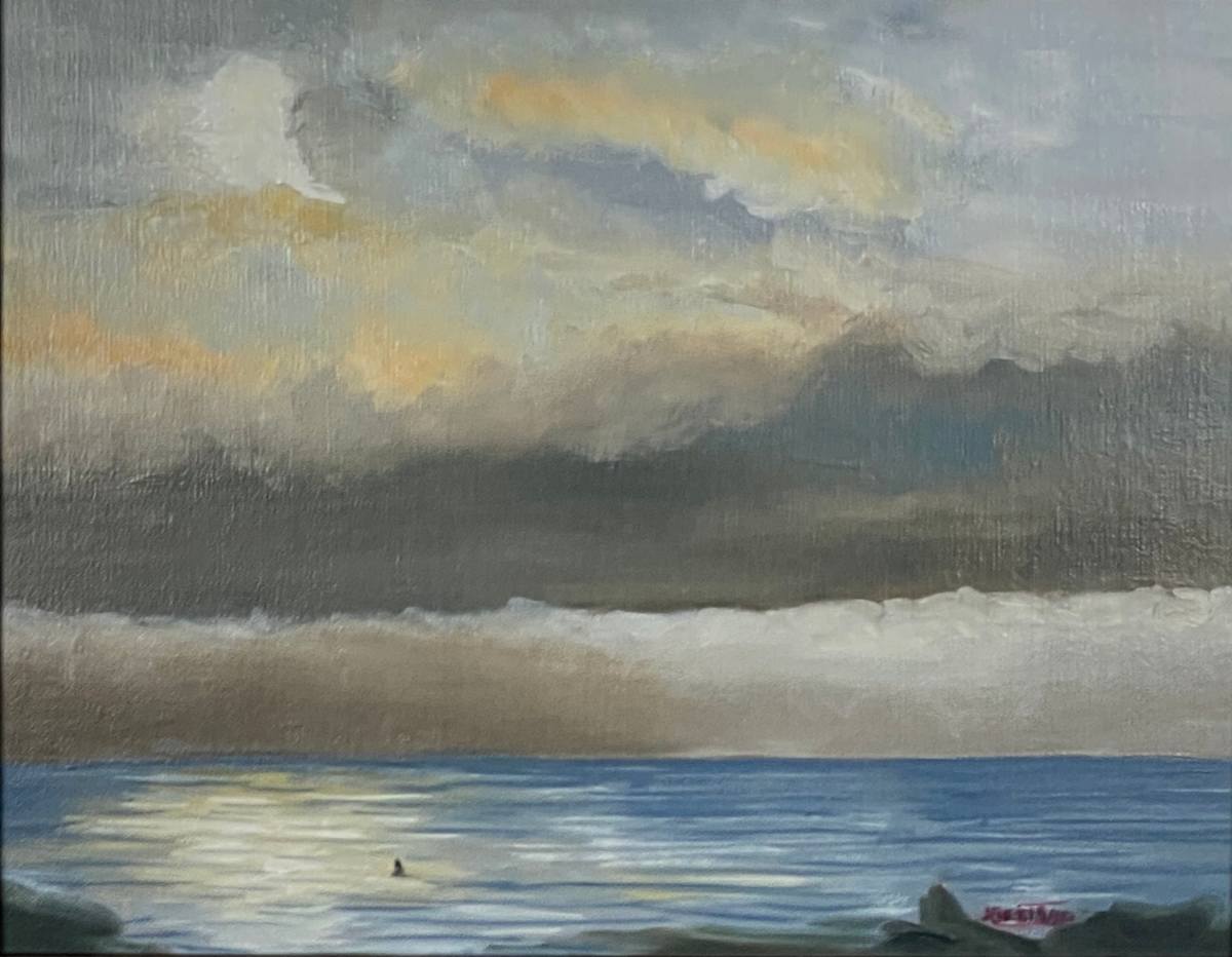 Brouillard by Suzanne Bertrand  Image: A tentative sunset in heavy fog