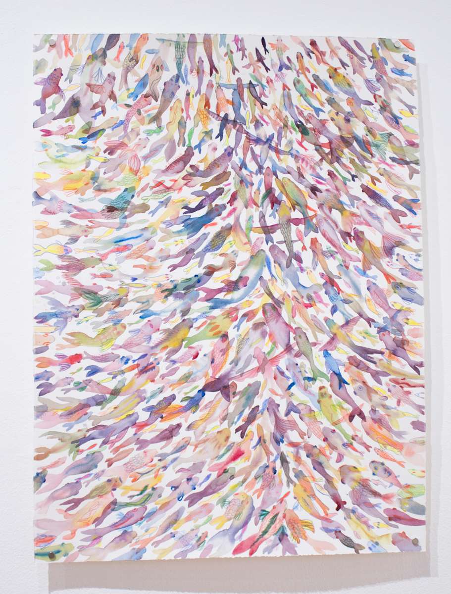 Multitude of Fish - Upstream by Jenny Chen 
