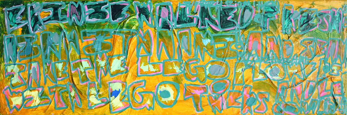 Trial canvas with letters by Sean Mclennon 