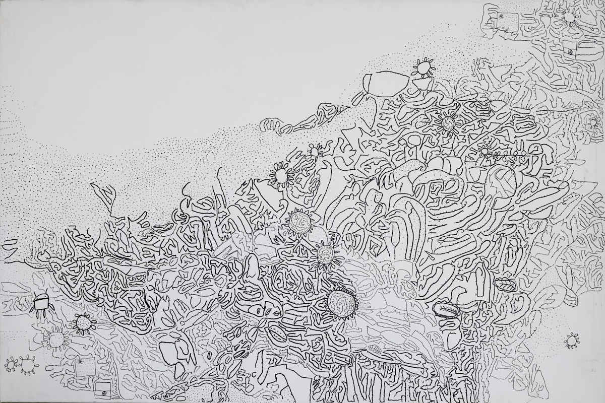 Old canvas rekha by Rekha Kirpalani 