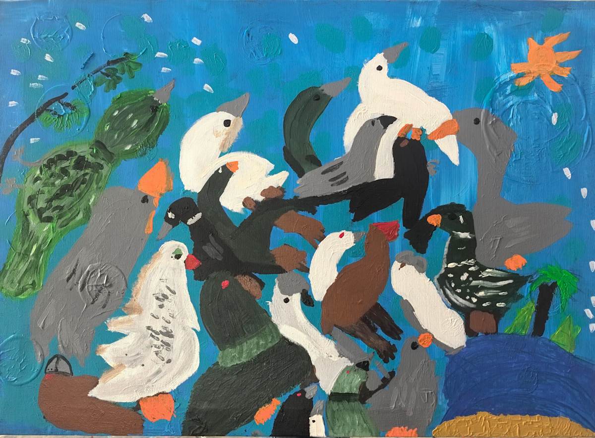 The chirping from my window by Sara Al Baluchi 