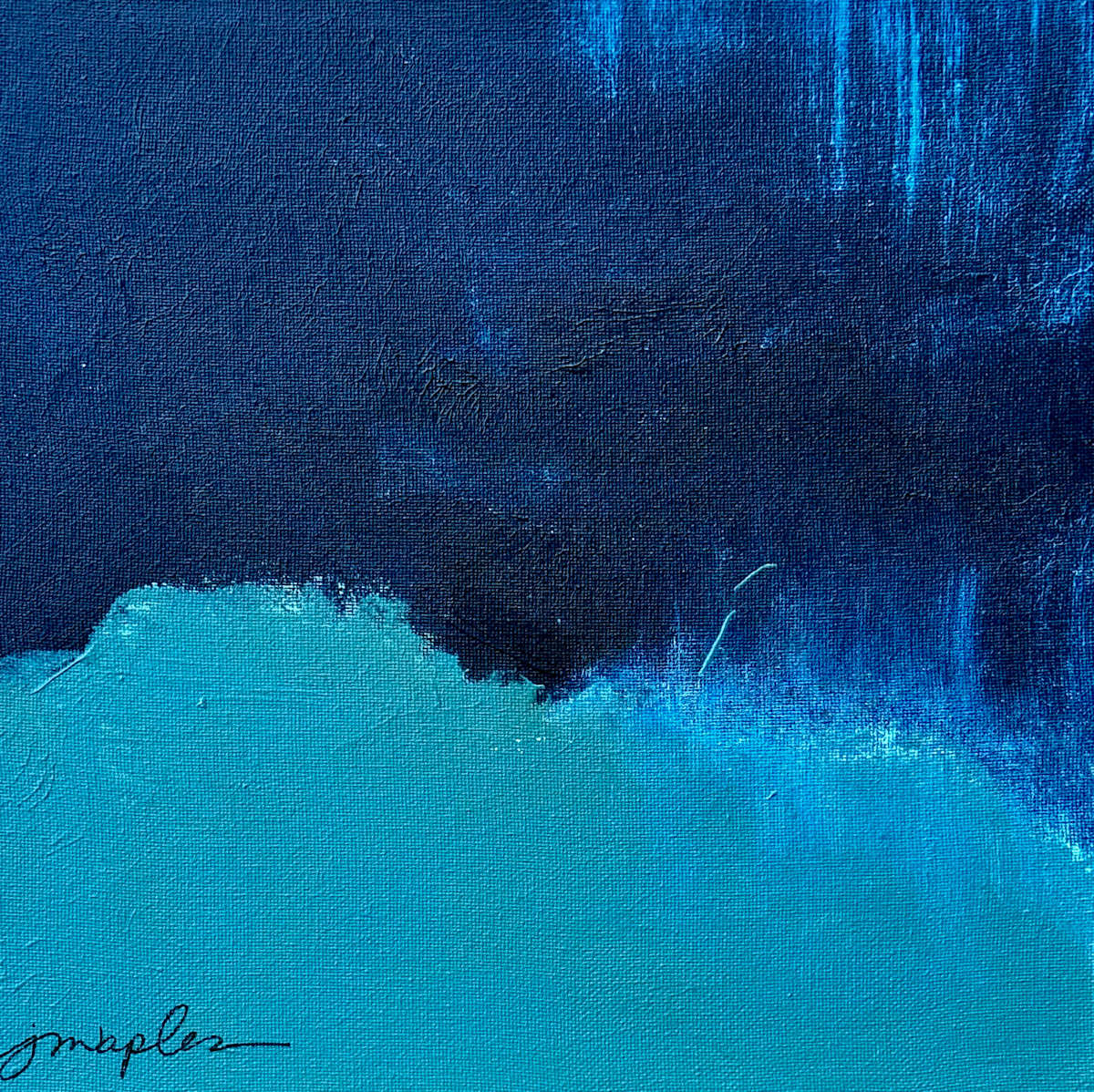 Indigo by Judy Maples  Image: Indigo, 12 x 12, $75