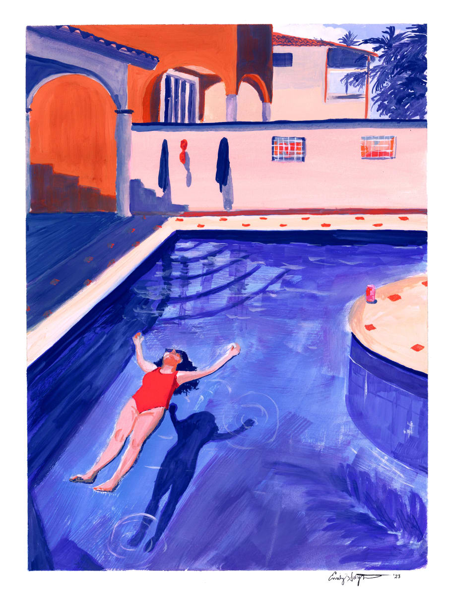 Floating (gouache) by Emily Schwartzman 