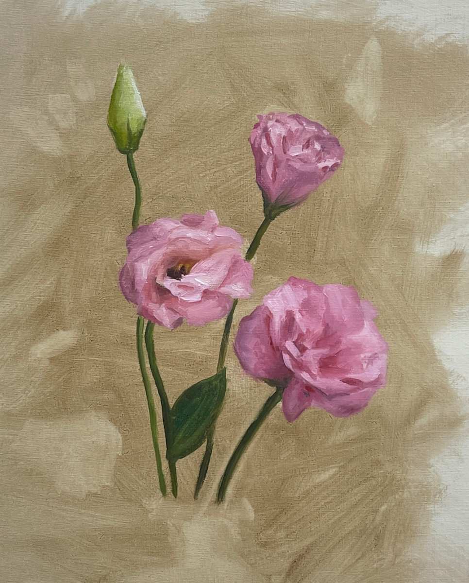 A sketch of Lisianthus by Jia Liu 