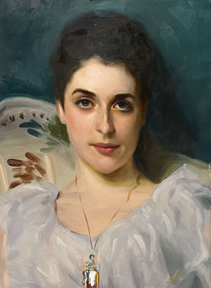 John Singer Sargent Master Study "Lady Agnew" by Jia Liu, Image 1.
