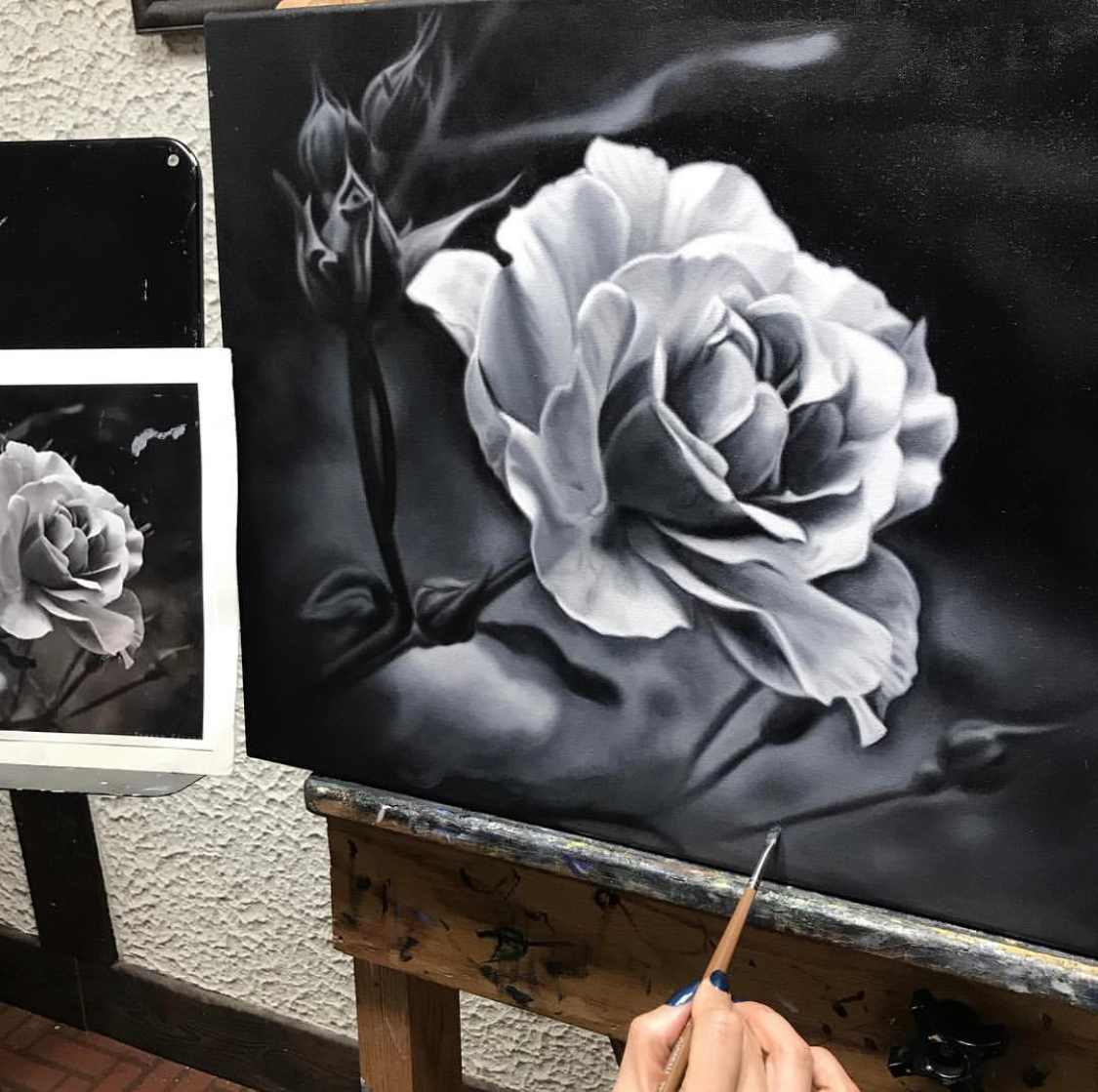 Rose in Monochrome by Jia Liu 
