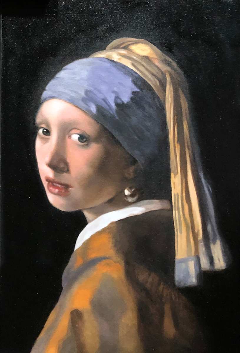 Girl with a Pearl Earring by Jia Liu 