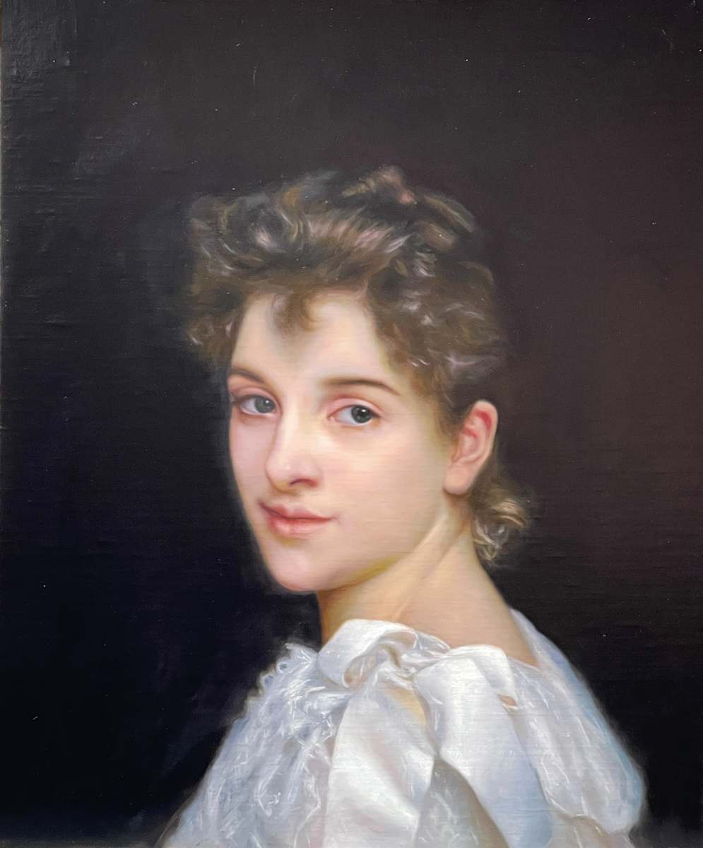 Study of Gabrielle Cot from Bouguereau by Jia Liu, Image 1.