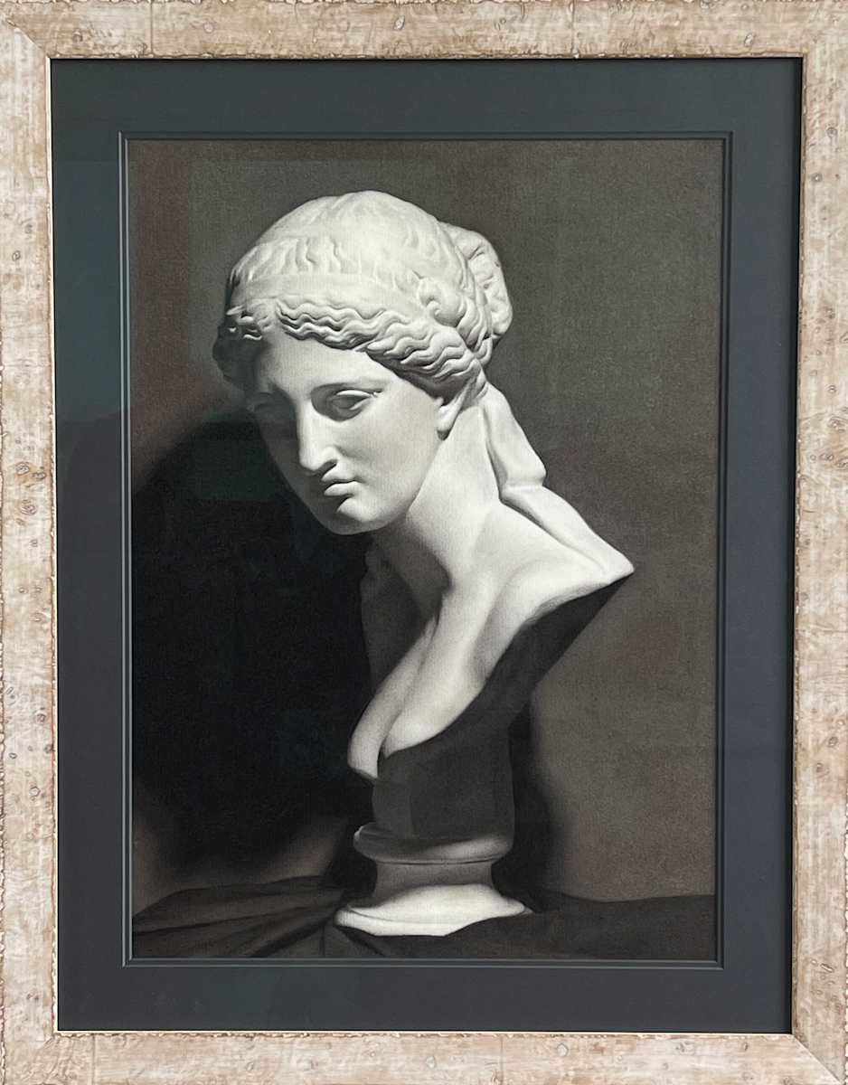 Venus de Milo Bust Drawing by Jia Liu 
