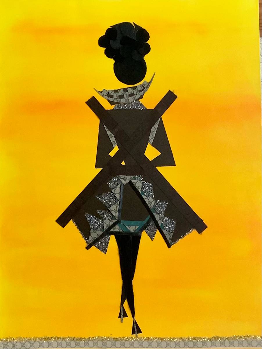 Material Girl Print by Dana Powell Smith/Georgettes Granddaughter, Image 1.