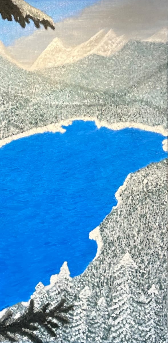 Canadian Mountain Lake by Krista Joan Green 