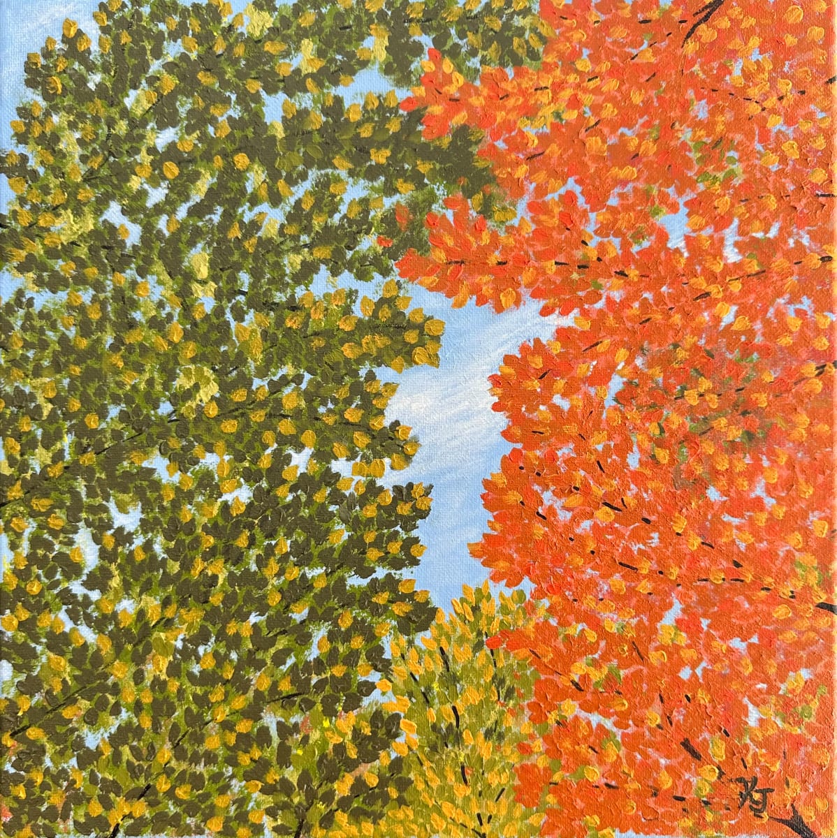 Looking Up Through the Leaves by Krista Joan Green 