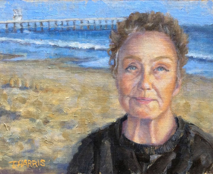 Colleen by Theresa Harris  Image: Colleen in San Clemente near the pier