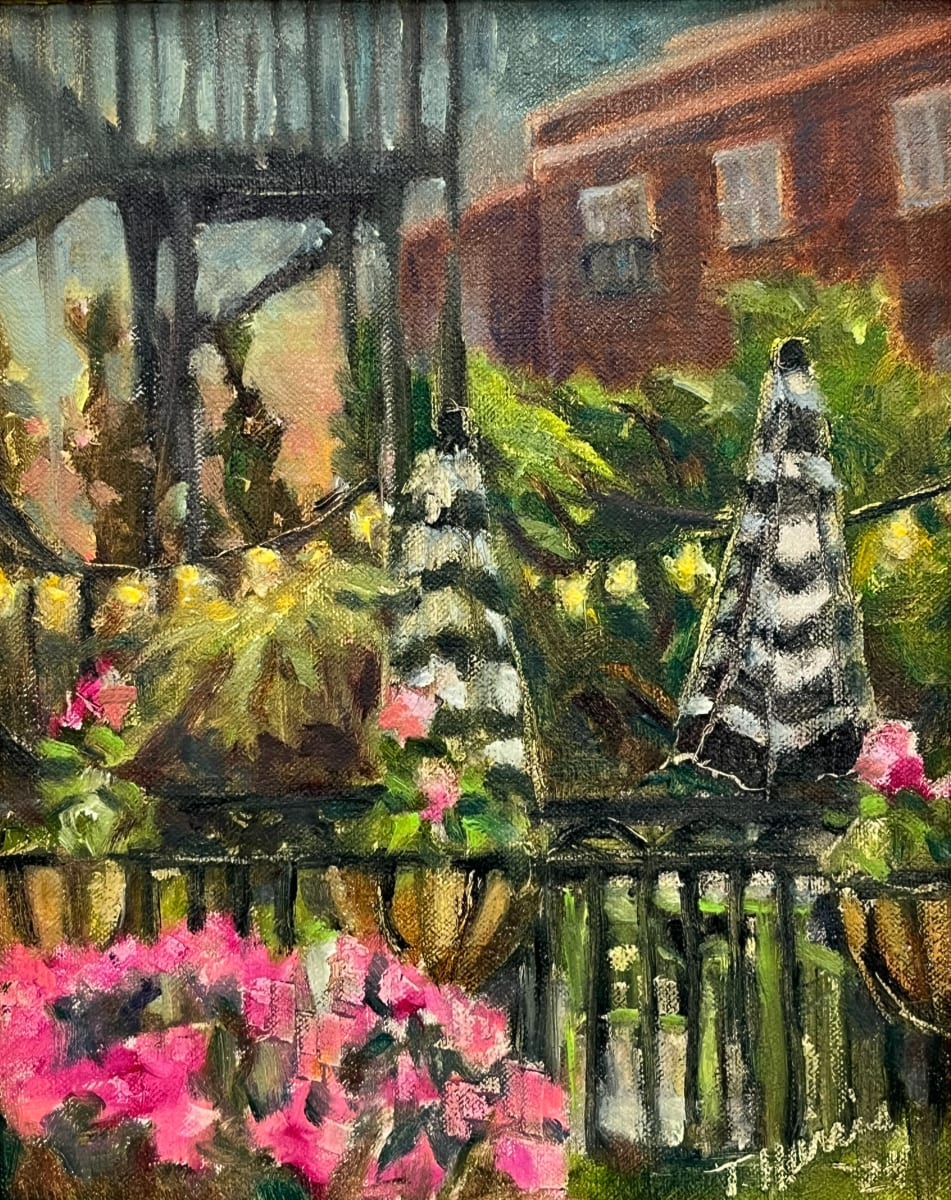 Alpharetta Sunset by Theresa Harris  Image: “Honorable Mention” in “Paint the Town” Alpharetta, Georgia 
May 2024 Juror:  Brenda Pennick