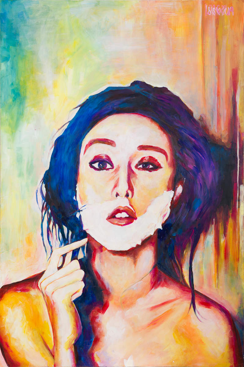 Fang Bin Bin by Isis A//fourtoeight  Image: Fang Bin Bin is part of the series A few People, a set of large format paintings, where I make use of a highly contrasting color palette in order to depicting individuals that, in a way or another, have played groundbreaking roles within my life.