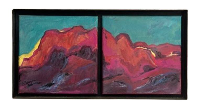Diptych - Sunrise El Charco by Judith Jenya 