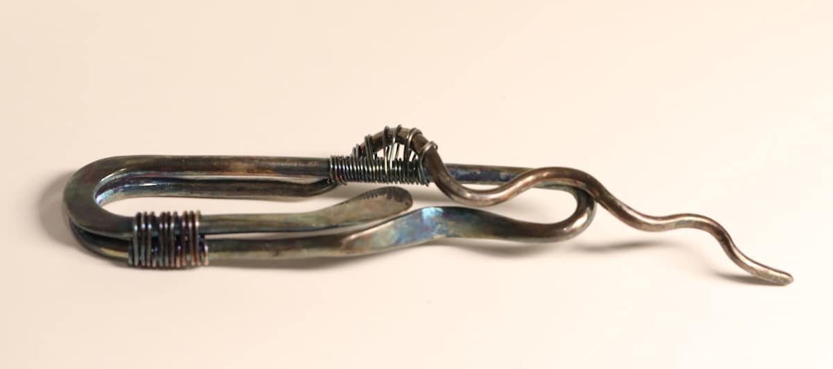 Forged Silver Pendant by Cecelia Plympton, Image 1.