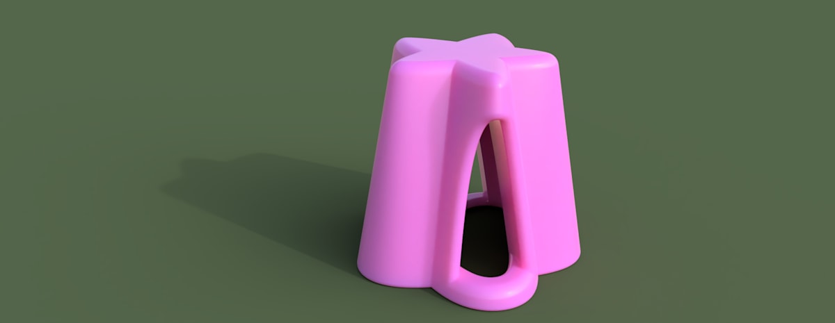 Star Stool by Cecelia Plympton 