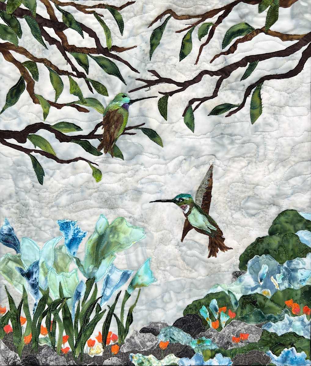 Two Are Better Than One by Cynthia Minoli Textile Fine Art 