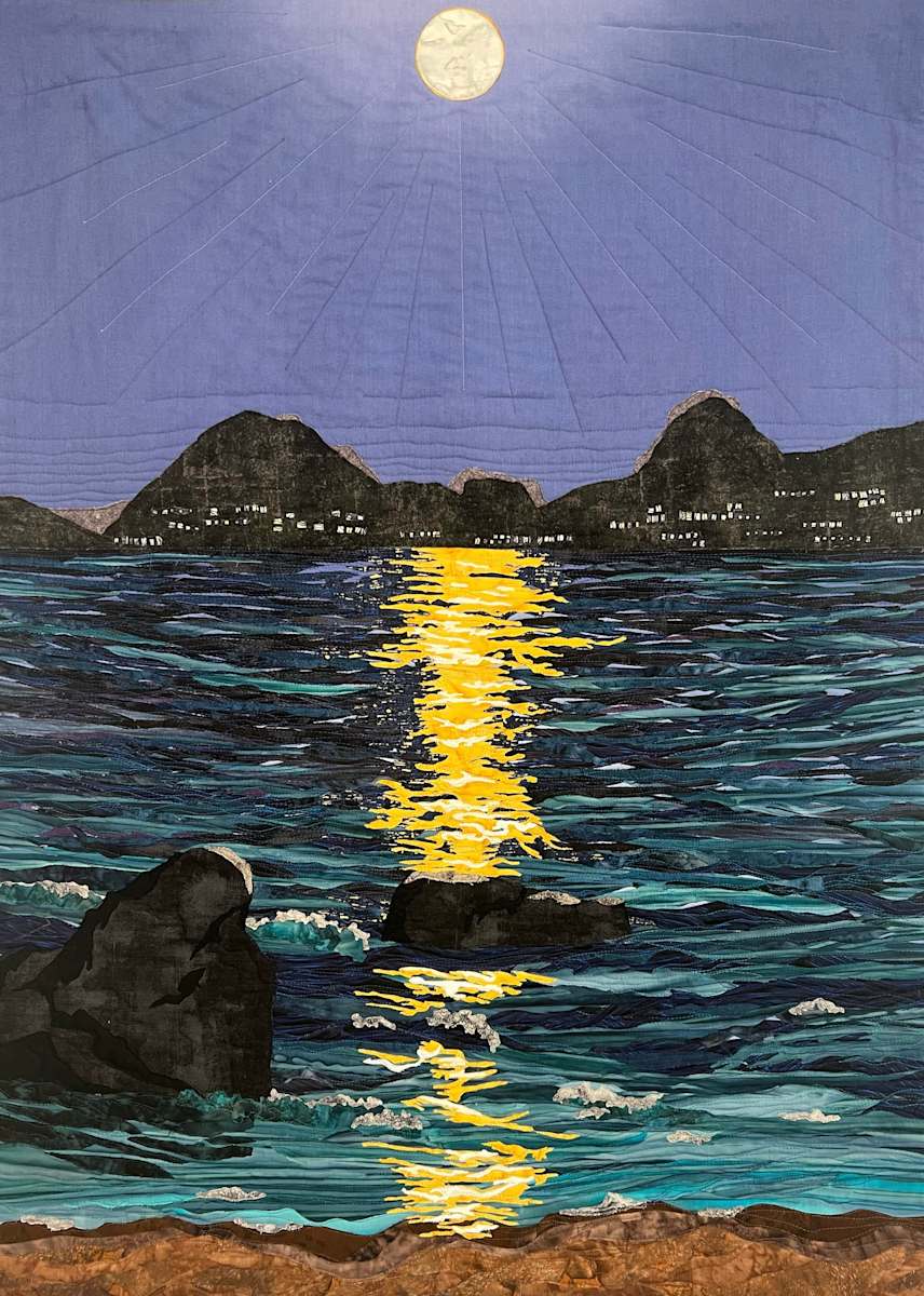 Moonrise Over Monterey by Cynthia Minoli 