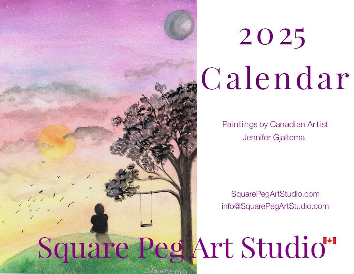 2025 Artist's Wall Calendar by Jennifer Gjaltema  Image: Cover Page
