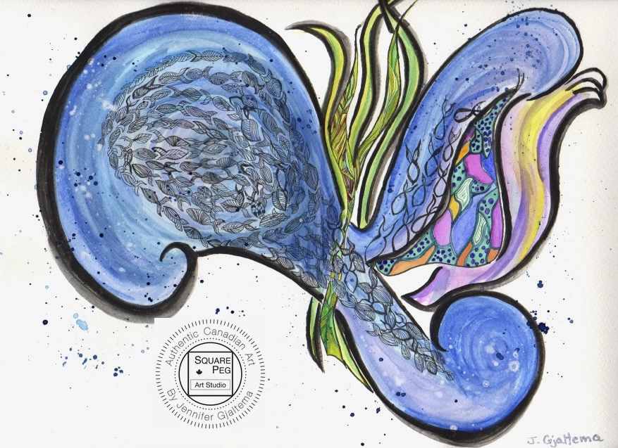 Wet Swirl by Jennifer Gjaltema 