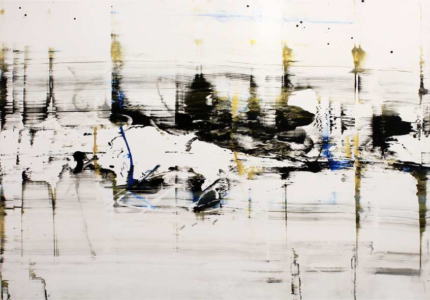 Oceanico by Nicola Parente  Image: Italian-born, American Nicola Parente is a reductive abstract artist. He explores inspiration garnered from observation of movement & light, translated into an enduring, nurturing, & sublime vision of our world. Through his work, he explores diversity of culture & nature encountered while living & traveling on multiple continents. His studio practice includes painting, installations, photography, sculpture, civic art, set design & textile design. Inspired by the evolution of metropolitan cities, he is intrigued by the interplay of the fluid & static elements of the urban matrix. Parente has exhibited in major international museums & gallery shows including Manuel Felguerez Museum of Abstract Art, Museo de Guadalupe, The Art Car Museum, & Serenade Art House, among others. 

"Deconstruction, construction & reconstruction, along with the diversity of the ever-changing neighborhoods, play a large influence in the creation of my artworks."