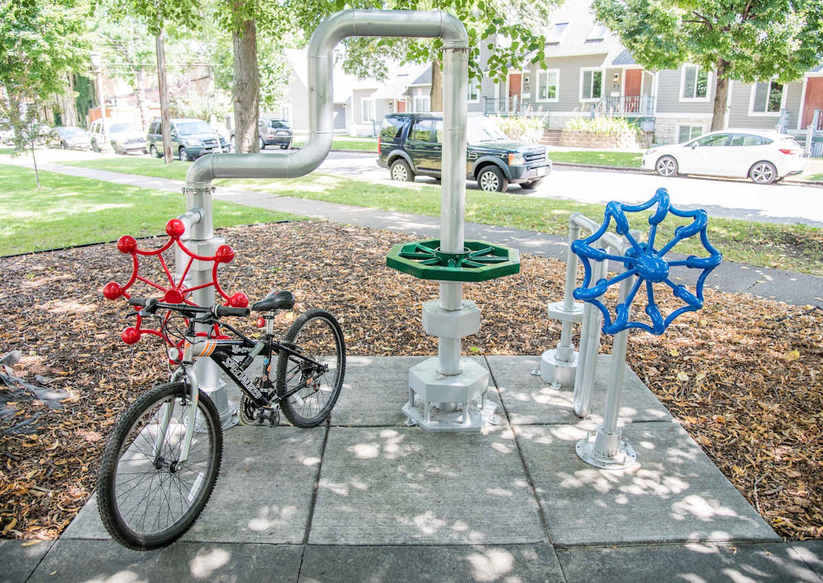 McQUILLAN PARK BIKE RACK by Greg  Mueller  Image: ST PAUL, MINNESOTA