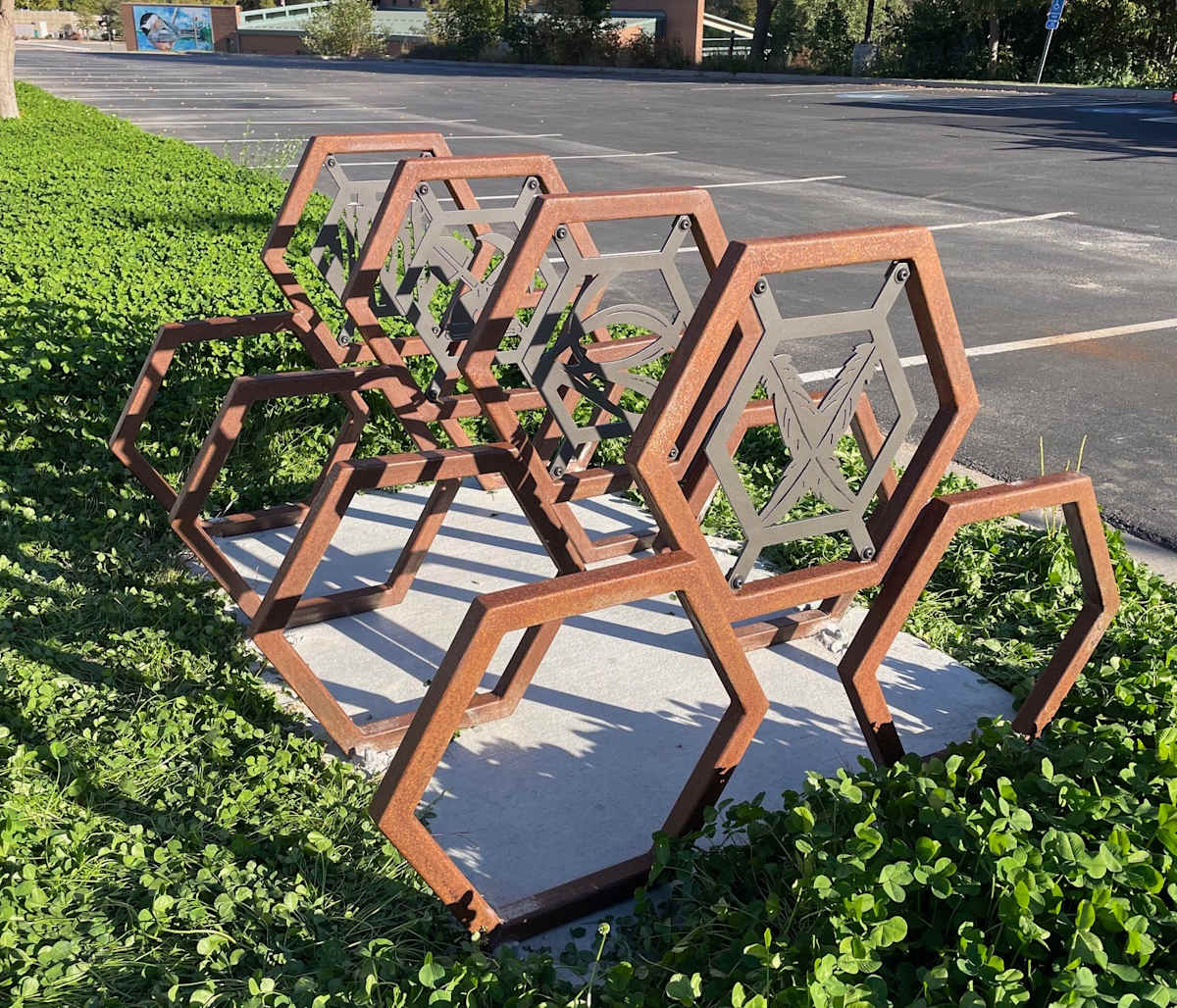 BLANDIN BIKE RACK by Greg  Mueller  Image: GRAND RAPIDS, MINNESOTA