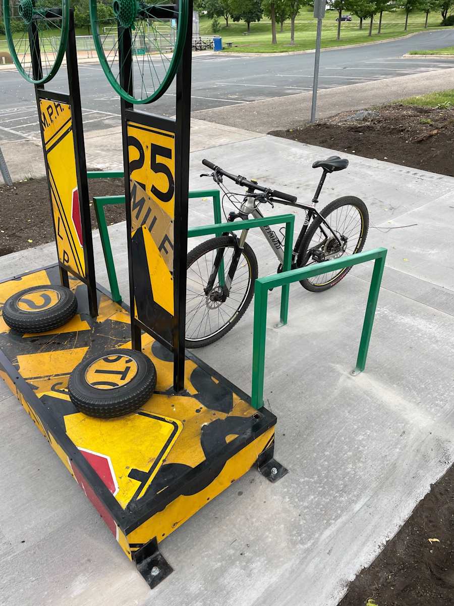 PASSENGER SIDE- BIKE RACK by Greg  Mueller  Image: EAGAN, MINNESOTA