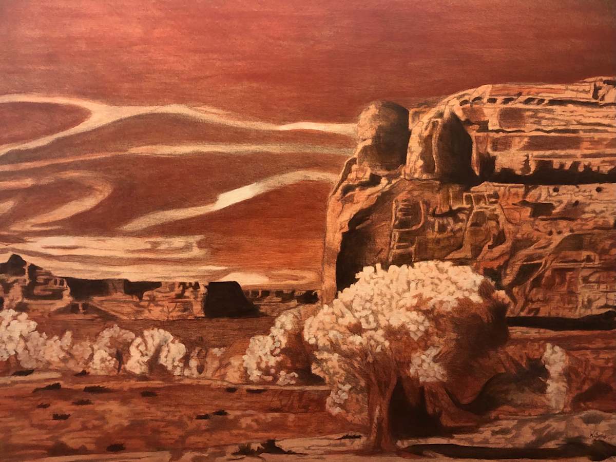 Tamarisks In Canyon Lands by Heather  Wright 