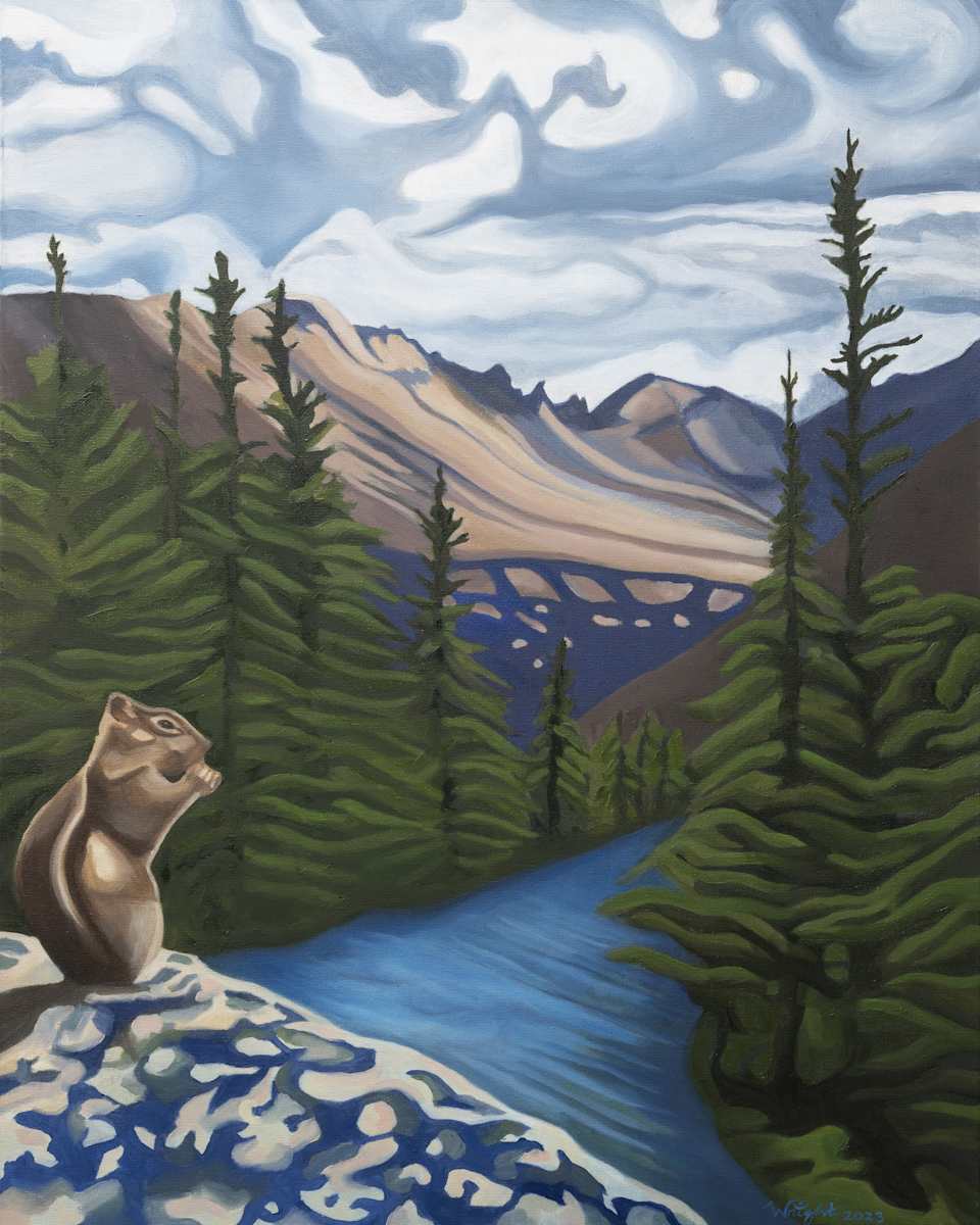 Squirrel at Loch Vale by Heather  Wright 