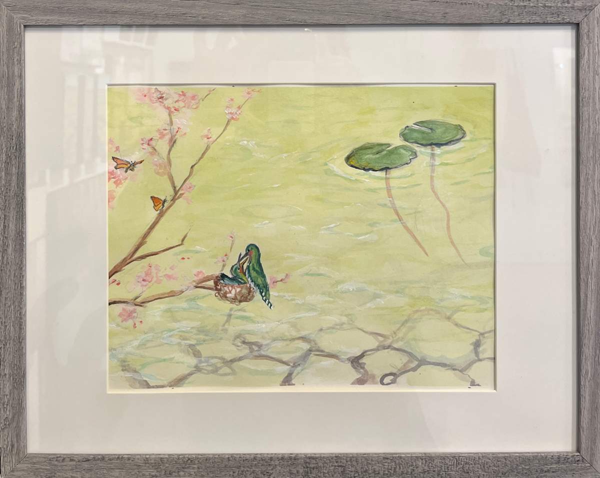 Monterey Hummingbird by Carole Moore  Image: From a collection of studies made for two murals I painted and installed at Stanford's Lucile Packard children's hospital. 